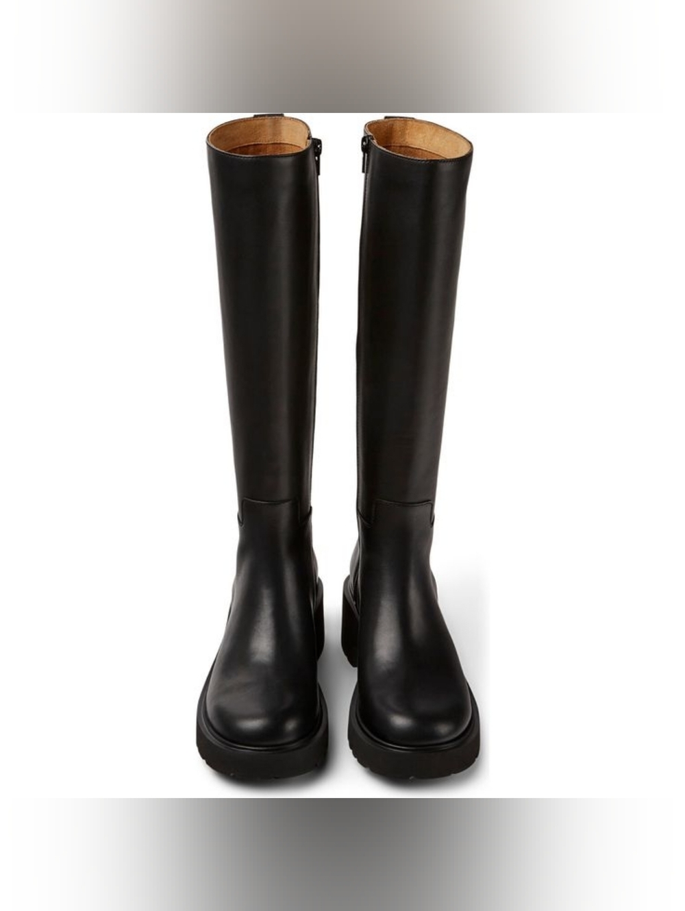 Tall Chunky Low Heel Boot - Camper Milah